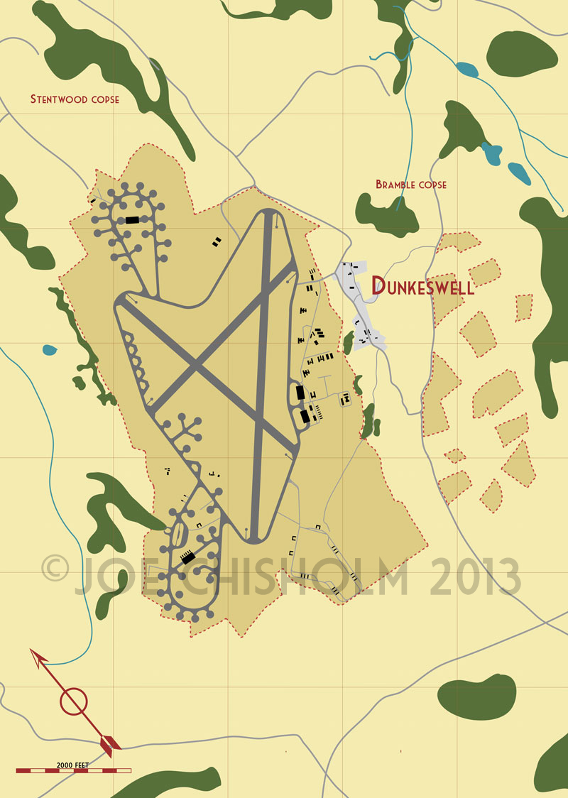 Dunkeswell Airfield Map